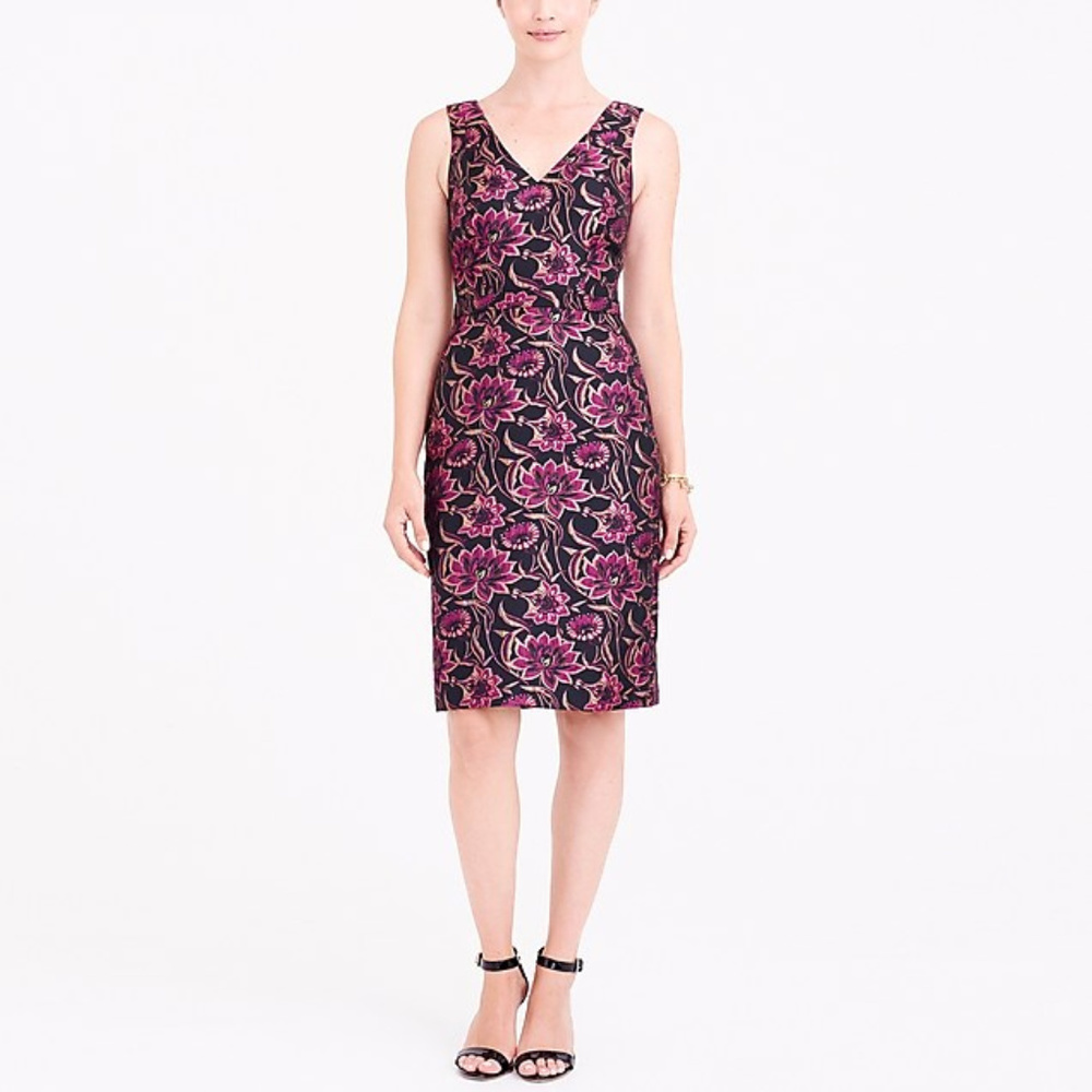 J. Crew Jacquard Cocktail Dress